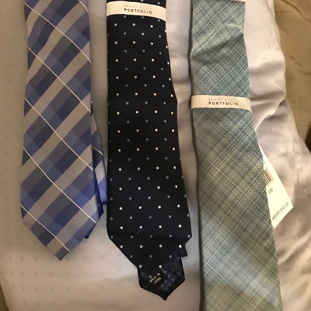 NWT (3) Perry Ellis Portfolio Ties